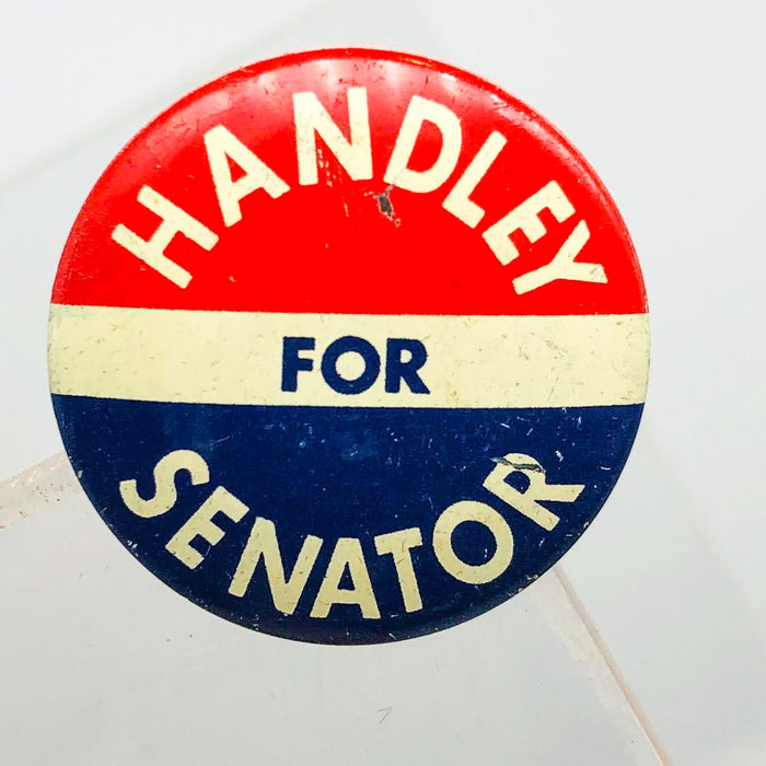 Harold Handley For Senator Button Pin .75" Indiana Political Campaign Union 1