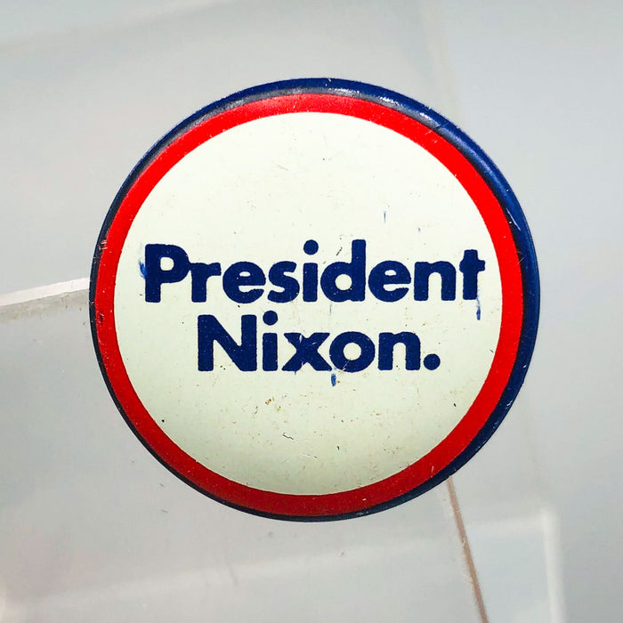 President Nixon Button 1" Pin Presidential Political Campaign Red White Blue 11