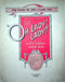 Sheet Music Oh Lady Lady Jerome Kern 1918 Guy Bolton PG Wodehouse Musical Comedy 1