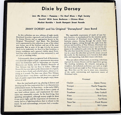Jimmy Dorsey Jazz Band Dixie By Dorsey 45 RPM 4x EP Record Columbia 1950 B-196 2