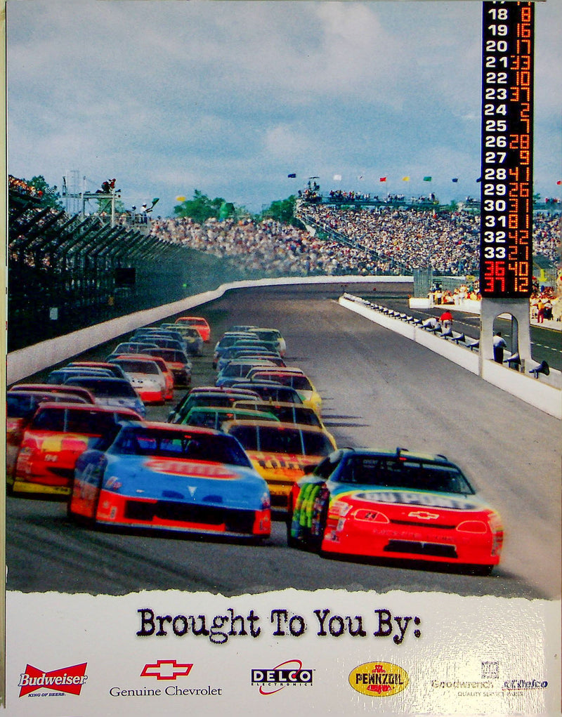 Brickyard 400 Official Program August 3 1996 Indianapolis Indy Car W Ticket Stub