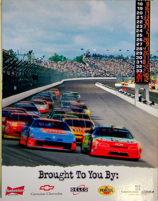 Brickyard 400 Official Program August 3 1996 Indianapolis Indy Car W Ticket Stub