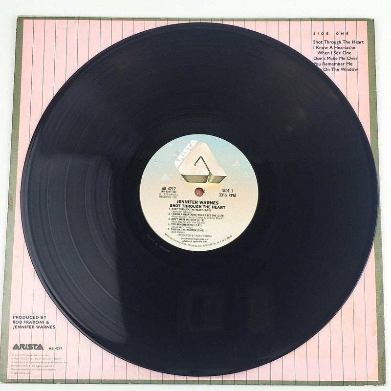 Jennifer Warnes Shot Through The Heart Record 33 RPM LP AB-4217 Arista 1979 3