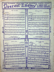 Lew Fields Sheet Music The Girl Friend Eva Puck Sam White 1926 Rogers Hart 5