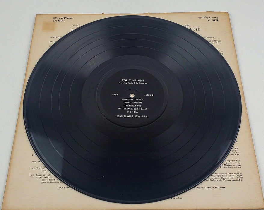 Top Tune Time 33 RPM LP Record Peter Gunn, Hawaiin Wedding Song 6