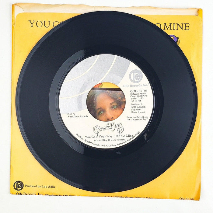 Carole King Jazzman 45 RPM Single Record Ode Records 1974 3