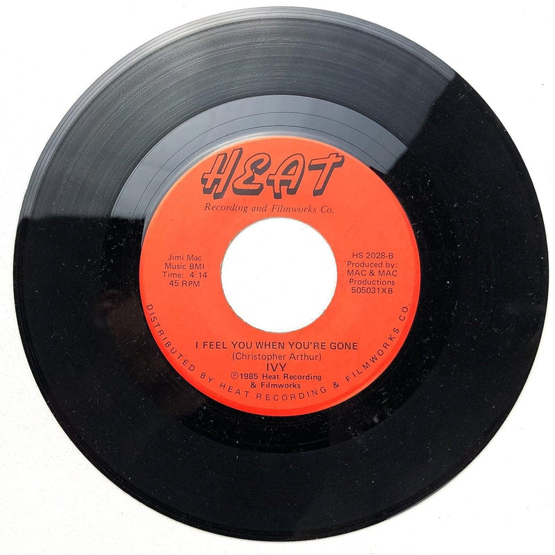 Ivy 45 RPM 7" Record I Feel You When You're Gone / Hold Me Heat Recording HS2028 2