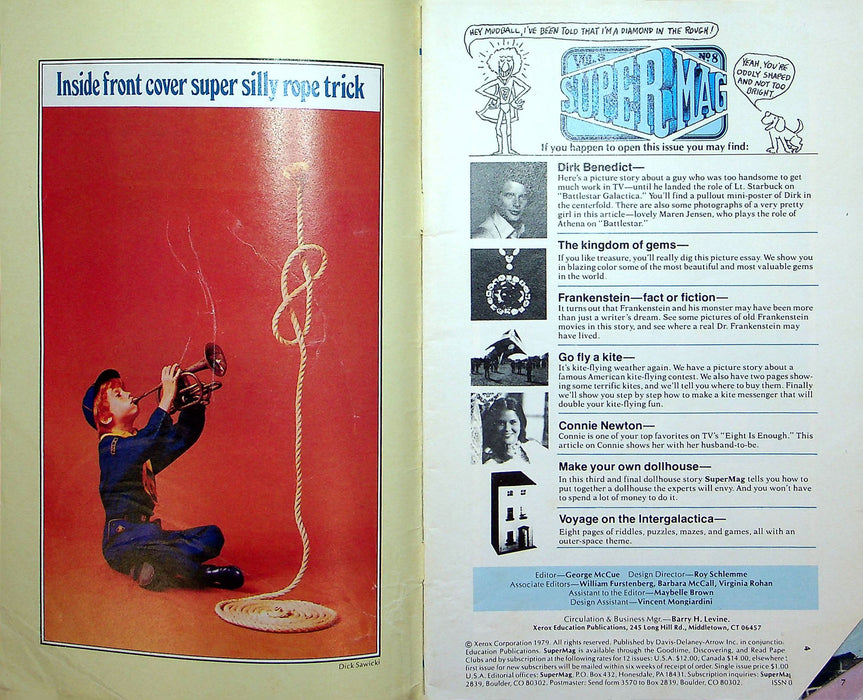 Supermag Magazine Vol 3 No 8 Dirk Benedict Battlestar Galactica TV No Poster