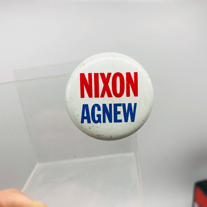 Nixon Agnew Button 1.25" Political Pin Presidential Campaign Feeley & Wheeler 2