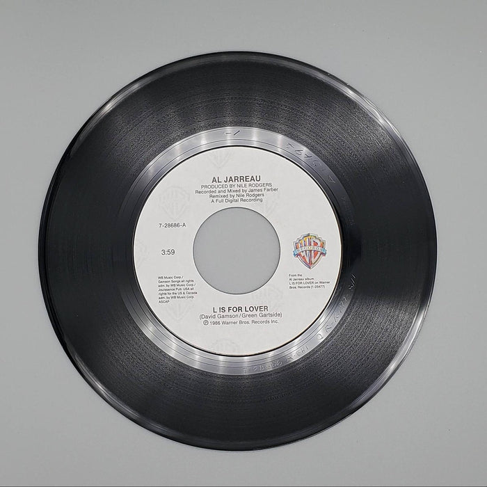 Al Jarreau L Is For Lover Single Record Warner Bros. 1986 7-28686 3