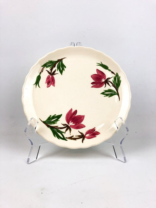 Vintage Canonsburg Pottery American Beauty Appetizer Plate 9-1/4" Dia 1pc 2