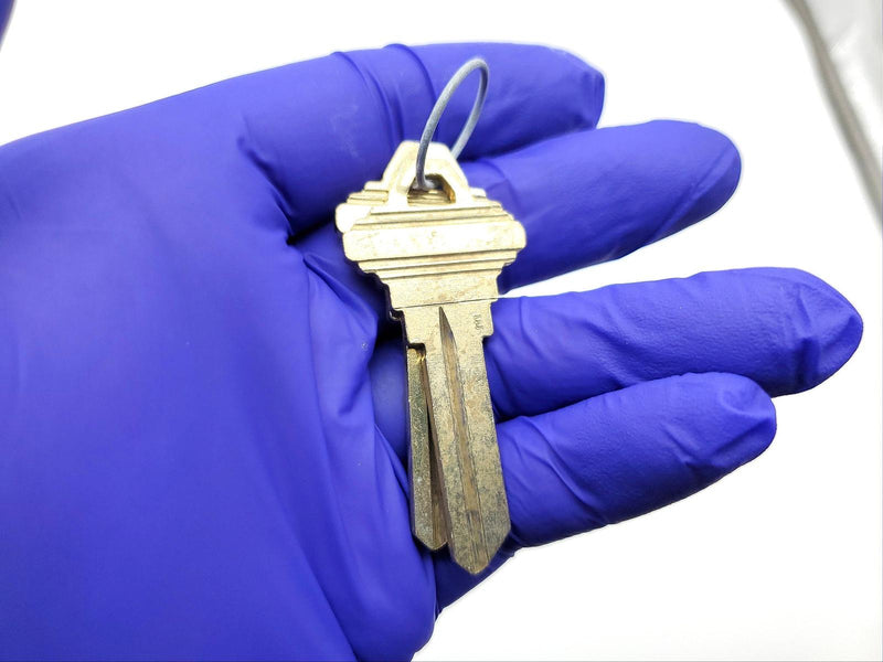 Schlage Mortise Lock Cylinder 20-001 E Keyway Satin Chrome 1-1/8 L Tarnished