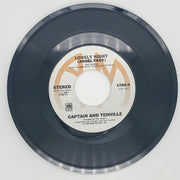 Captain And Tennille Lonely Night Record 45 RPM Single A&M 1976 w/ Label Sleeve 2
