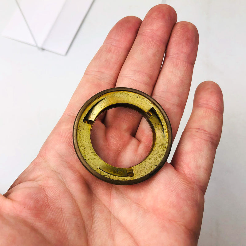 Yale Mortise Cylinder 1152 1" US10B Oil Rubbed Bronze Collar New Old Stock NOS