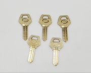 5x Corbin Z1-59B1-5 Key Blanks Nickel Silver 5 Pin NOS 3