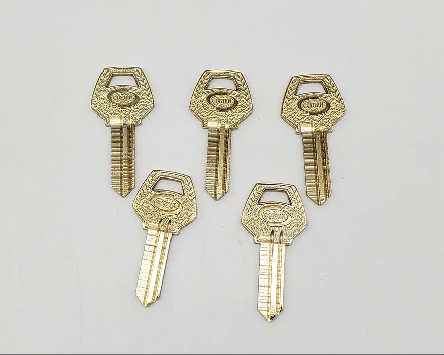 5x Corbin Z1-59B1-5 Key Blanks Nickel Silver 5 Pin NOS 3