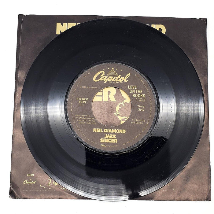 Neil Diamond Love On The Rocks 45 RPM Single Record Capitol Records 1980 4939 4