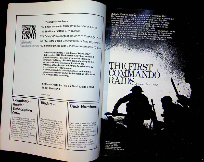History Second World War WW2 Magazine 1973 Part 28 Hit and Run Commando Raids 3