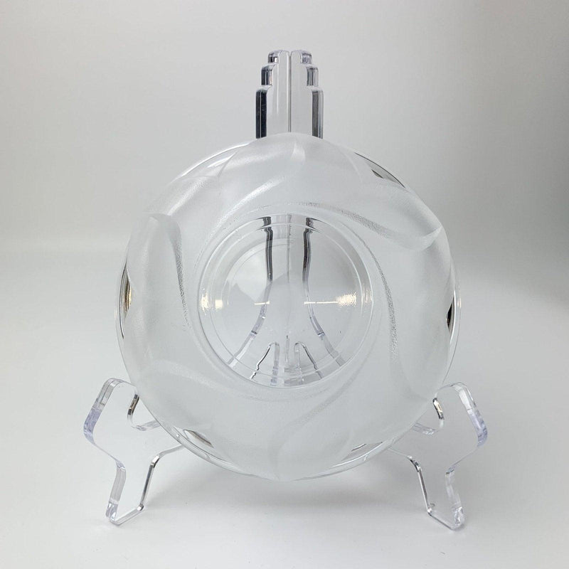 Vintage Small Short Etched Floral Leaf Bowl 3