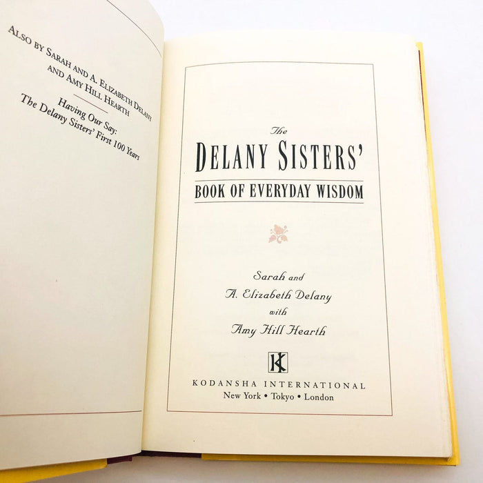 The Delaney Sisters Hardcover Amy Hill Hearth 1994 Life Skills Conduct Guide 7