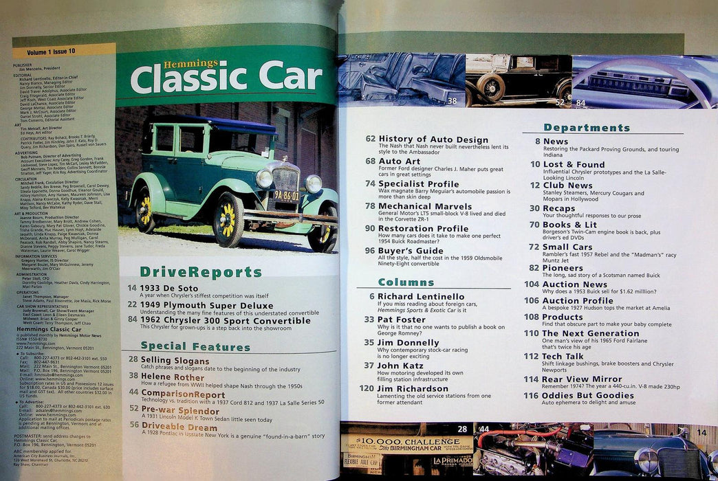 Hemmings Classic Car Magazine July 2005 Vol 1 # 10 Convertible Classics