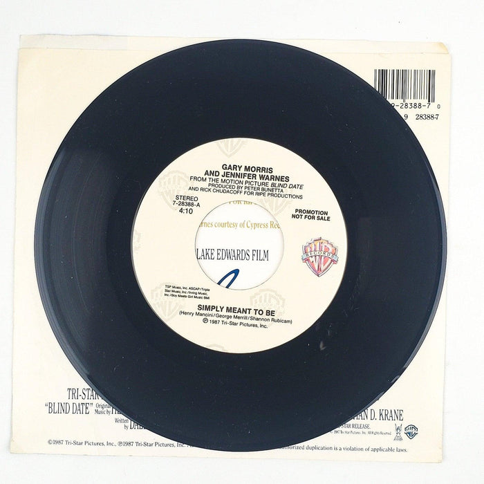 Gary Morris Simply Meant To be Record 45 RPM Single Warner Bros 1987 Promo 4