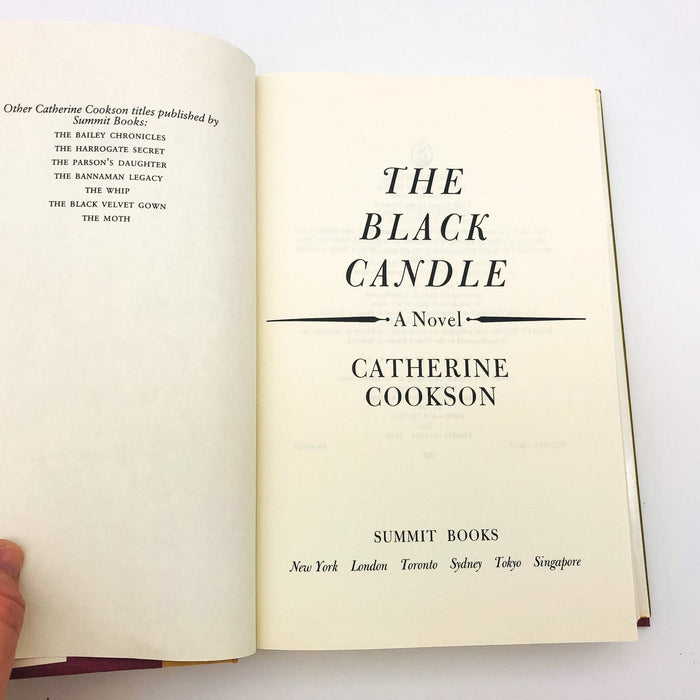 The Black Candle Hardcover Catherine Cookson 1989 England Privilege Aristocrat 7