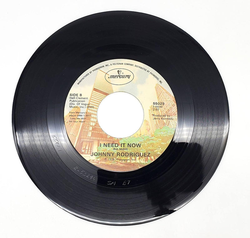 Johnny Rodriguez Love Me With All Your Heart 45 RPM Single Record Mercury 1978 2