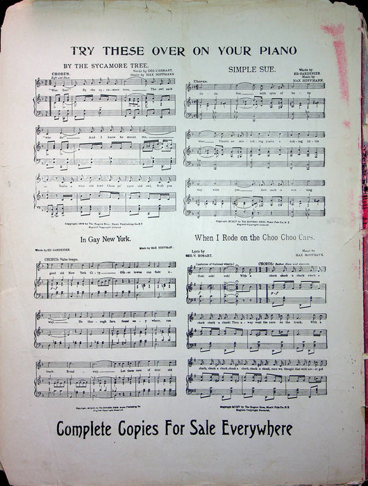 The Rogers Bros In Panama Sheet Music Smile Smile Smile Edward Madden Hoffman 4