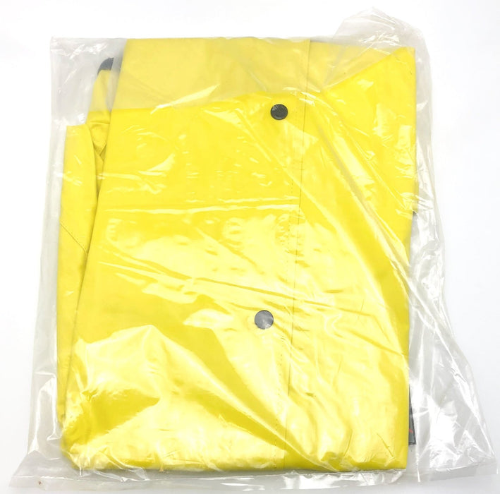 Yellow Safety Rain Jacket Coat Mens Medium Flame Resistant MCR Concord 800JNM 3