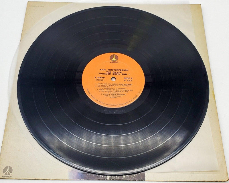Kris Kristofferson The Silver Tongued Devil And I 33 RPM LP Record Monument 1971 6