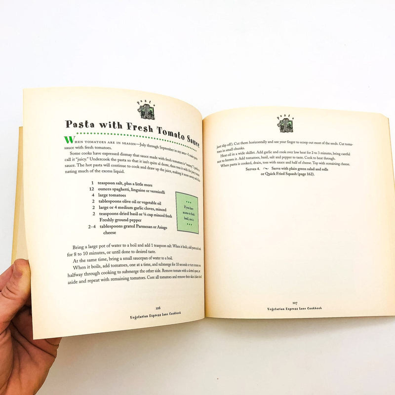 Vegetarian Express Lane Cookbook Paperback Sarah Fritschner 1996 Recipes 1st Ed 10