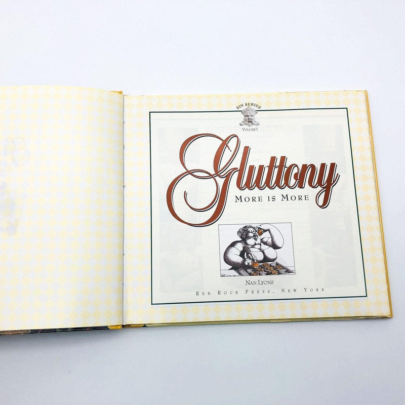 Gluttony More Is More Hardcover Nan Lyons 1999 Rich Luxurious Food Recipes Ex Li 7