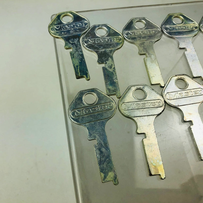 10x Master Lock Co 1718 Key Blanks Vintage Master Padlock Uncut New Old Stock 6