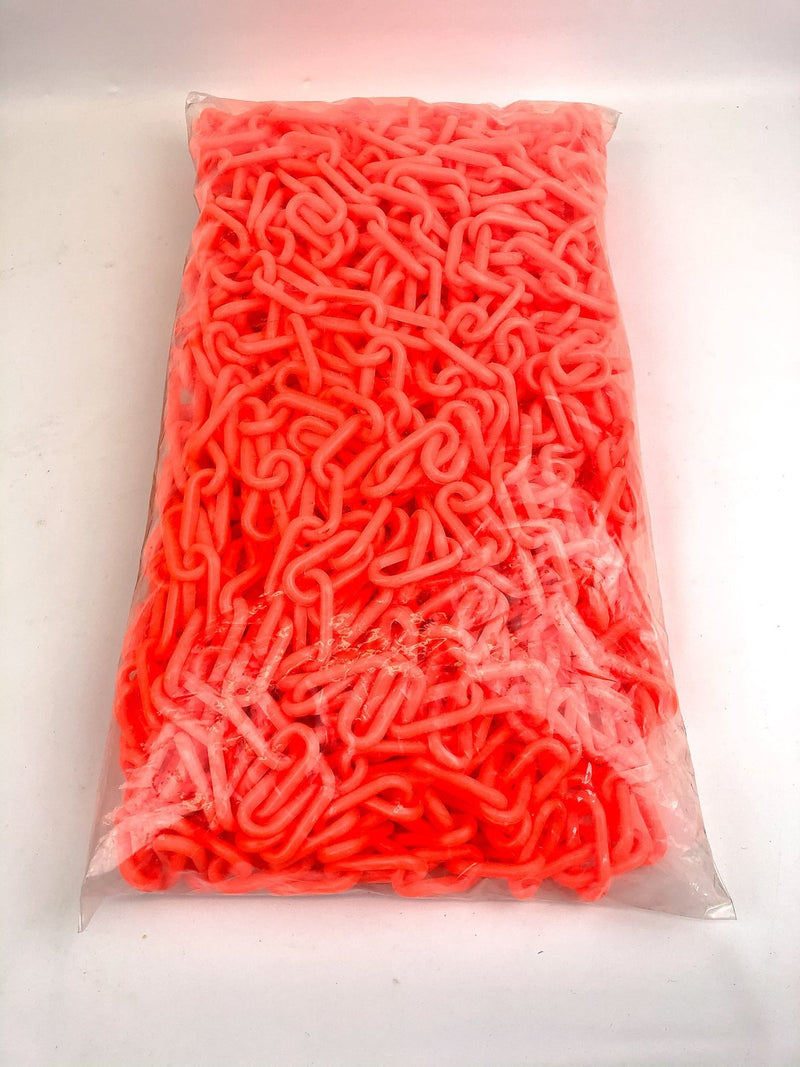 Plastic Safety Warning Chain Barrier Orange 100ft Polyethylene 2" Brady Y70238 3