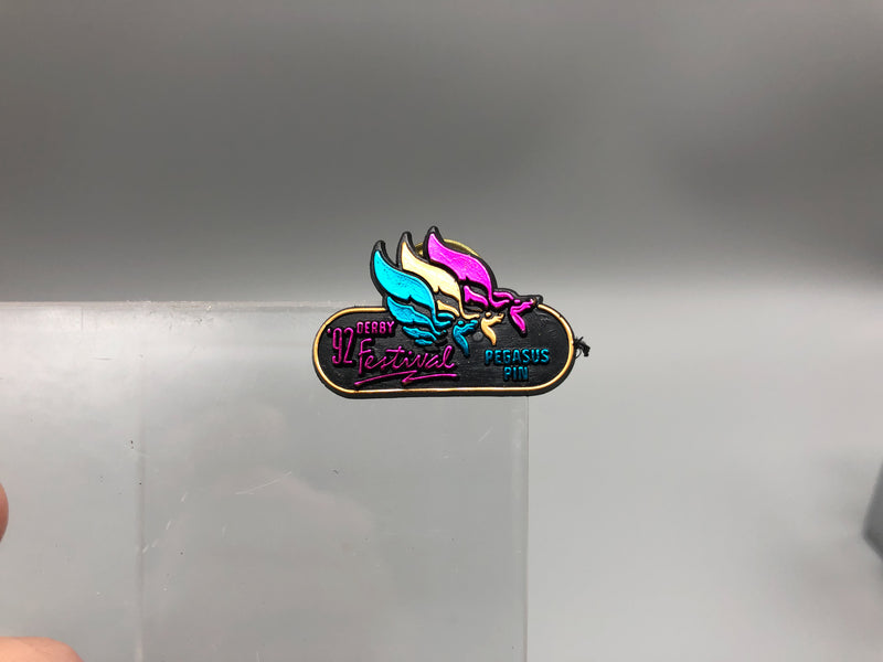 Vintage Kentucky Derby Festival Lapel Pin Pegasus Louisville Horse Racing 1992