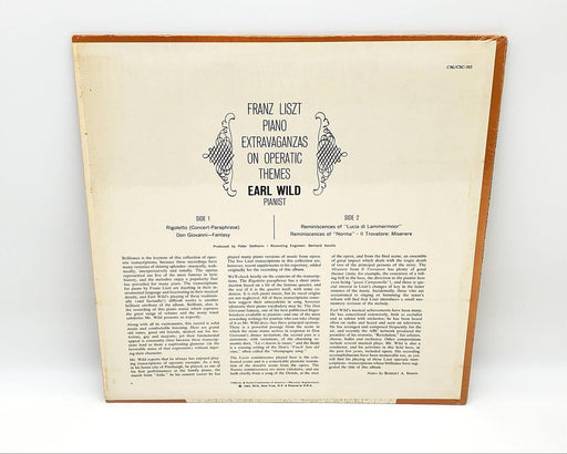 Franz Liszt Piano Extravaganzas On Operatic Themes 33 RPM LP Record RCA 1962 2