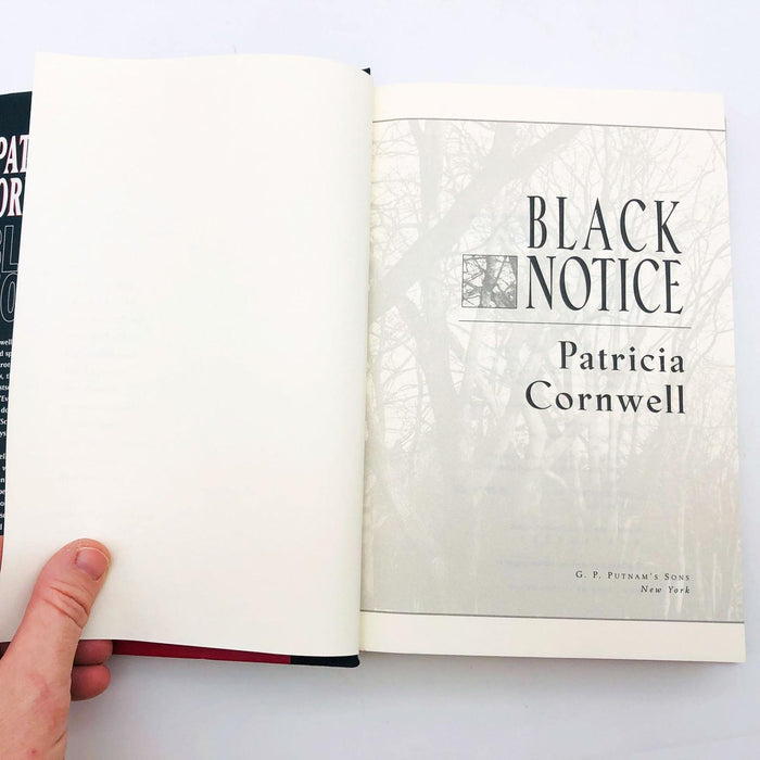 Black Notice Patricia D Cornwell Hardcover 1999 1st Edition Dr Kay Scarpetta 8