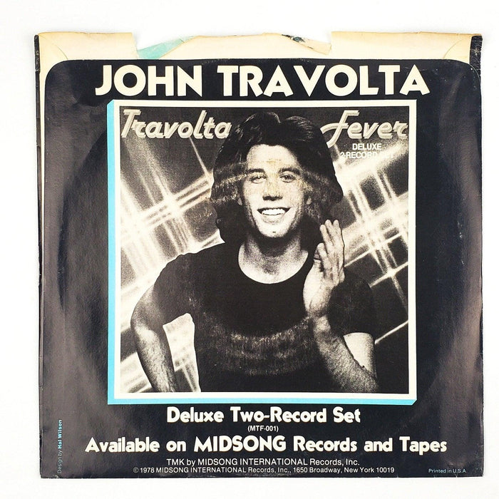 John Travolta Big Trouble Record 45 RPM Single Midsong International 1978 2