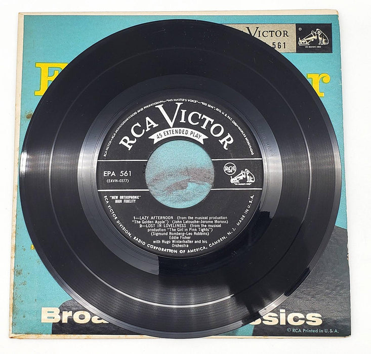 Eddie Fisher Broadway Classics 45 RPM EP Record RCA Victor 1954 EPA 561 4