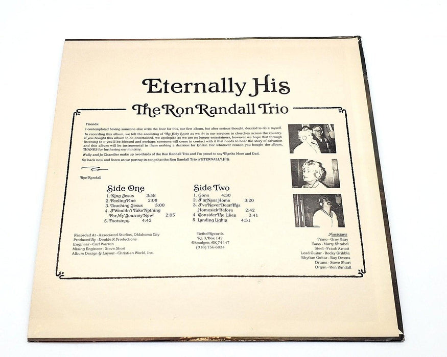The Ron Randall Trio Eternally His 33 RPM LP Record Bethel 600-6-LP 2