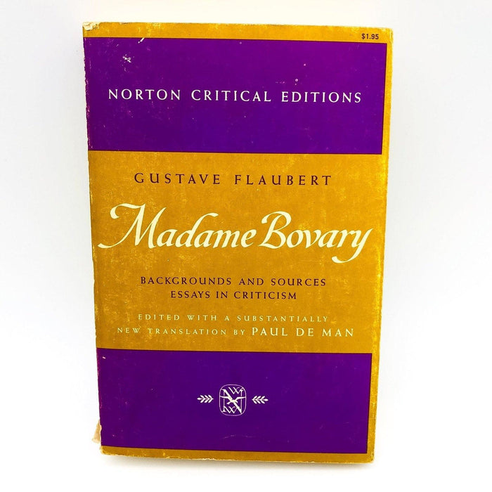 Madame Bovary Paperback Gustave Flaubert 1965 Norton Critical Edition 1