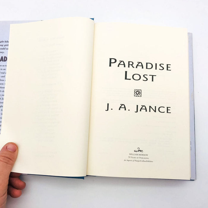 Paradise Lost Hardcover J. A. Jance 2001 Policewomen Arizona 1st Edition Signed 8