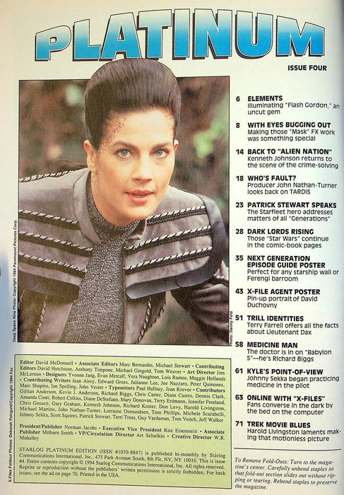 Starlog Platinum Edition Magazine 1994 # 4 Patrick Stewart, Terry Farrell's 2