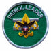 3ct Boy Scouts Patrol Leader Patch Clear Plastic Back Brown Eagle Gray Border 7