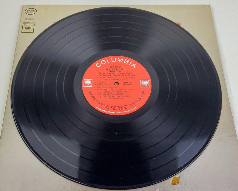 Jimmy Dean The Songs We All Love Best 33 RPM LP Record Columbia 1964 CS 8988 5