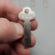 5x Yale R395 Key Blanks Flat Steel Vintage USA Made NOS 1
