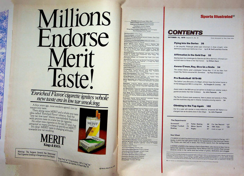 Sports Illustrated Magazine Oct 15 1979 Bill Walton San Diego Center