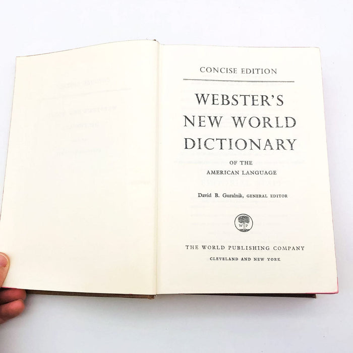 Websters New World Dictionary Hardcover David B. Guralnik 1966 World Publishing 7