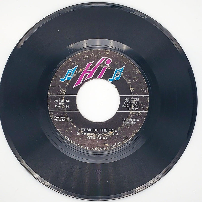 Otis Clay Trying To Live My Life Without You Record 45 RPM Hi Records 1972 2